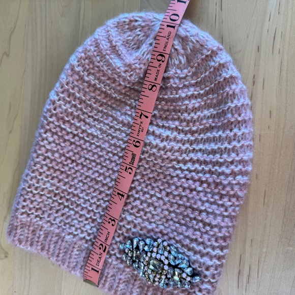 MixIt | Rhinestone Fixed Brooch Bedazzled Bejeweled Cap Marled Knit Hat Beanie - Picture 7 of 10